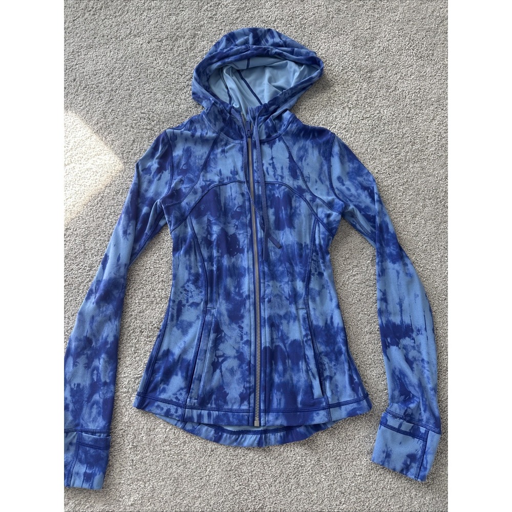 Lululemon Hooded Define Jacket Nulu Game Day Blue Multi Womens Size‎ 2